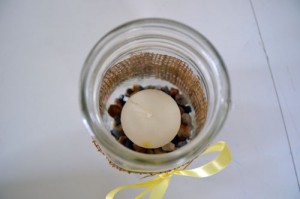 Inside Mason Jar Candle
