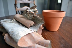 Clay Pot & Some Birch Bark