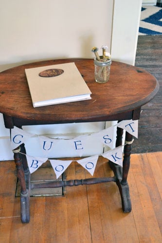 Guest Book Table