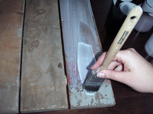 Mod Podging The Boards