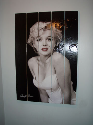 Marilyn Monroe Poster Hung