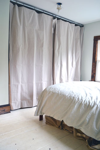 Drop Cloth Curtains For Closet