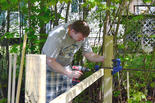 Attach Railing To Fence Posts