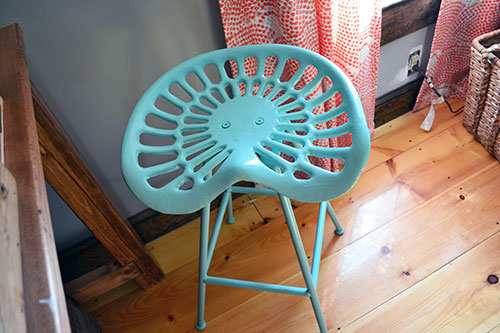 She Thinks My Tractor Seat Stool Is Sexier In Turquoise