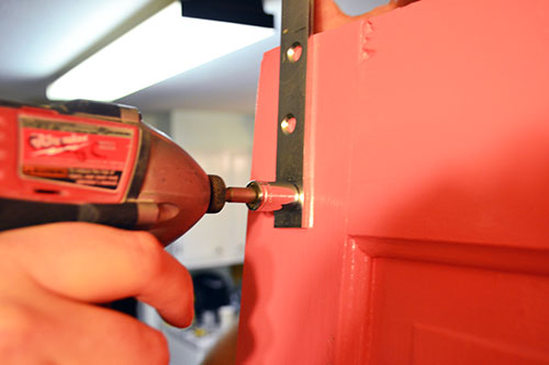 Installing Barn Door Hardware To Coral Door