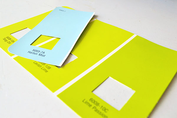 Lime And Light Blue Paint Combo