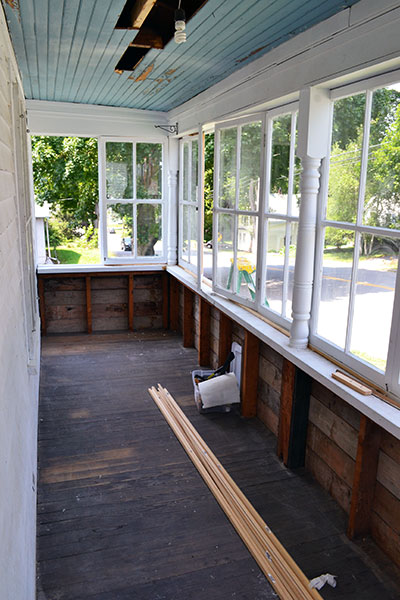 Porch Repair Progress