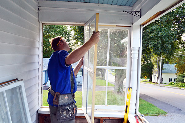 Repairing And Reinstalling Porch Windows