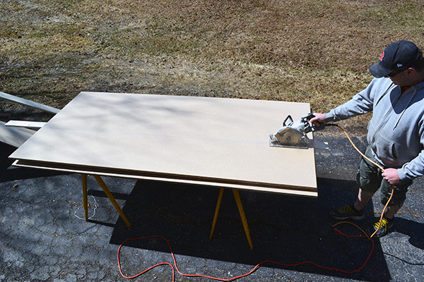 Cutting Particle Board For Closet Framing