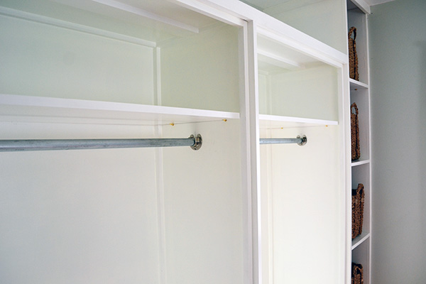 Master Closet Rod Installation