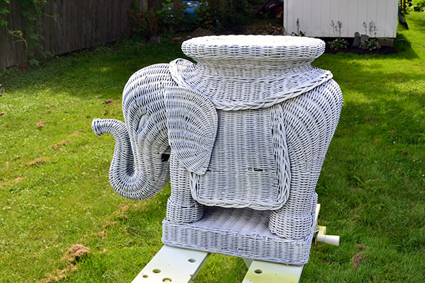 Primed Wicker Elephant