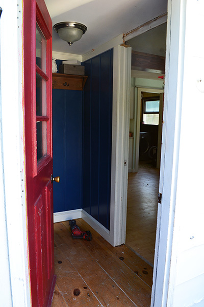 Kitchen Renovation Removing Old Entry Door