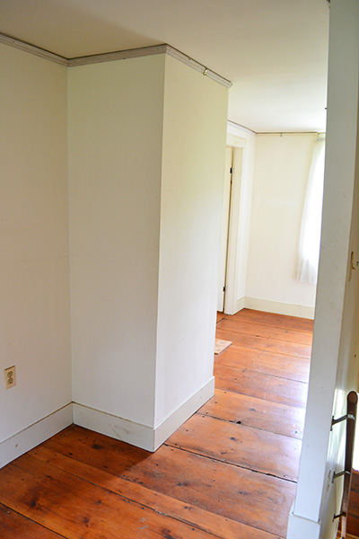 Vermont Country Home Before Upstairs Hallway