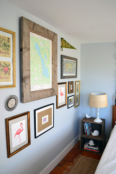 Gallery Wall In A Guest Bedroom