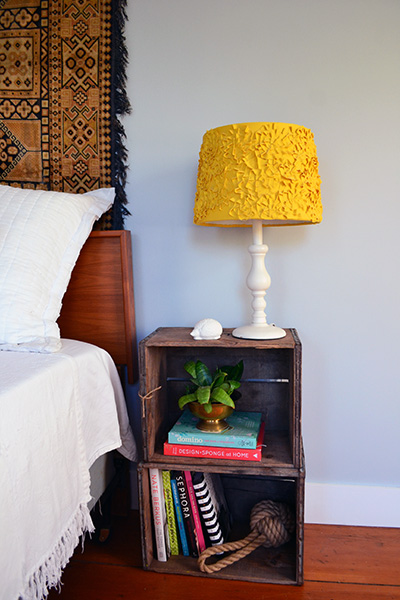 Stacked Wood Crates For Nightstands