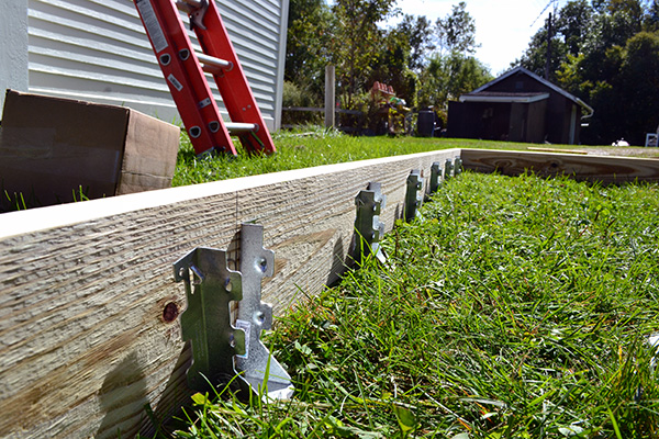 Adding Joist Hangers To The Deck Frame