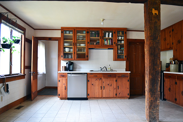 Farmhouse Kitchen With Old Island Removed