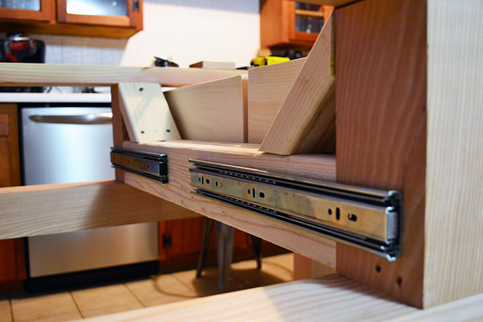 Attaching Drawer Slides To Framing And Beefing Up Framing