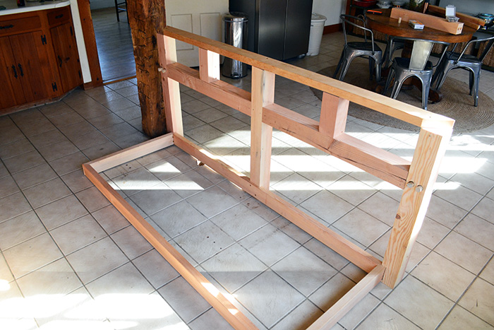 Building The Kitchen Island Frame Using Fir Boards