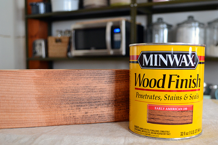 Staining A Rustic Fir Kitchen Island With Minwax Early American Stain