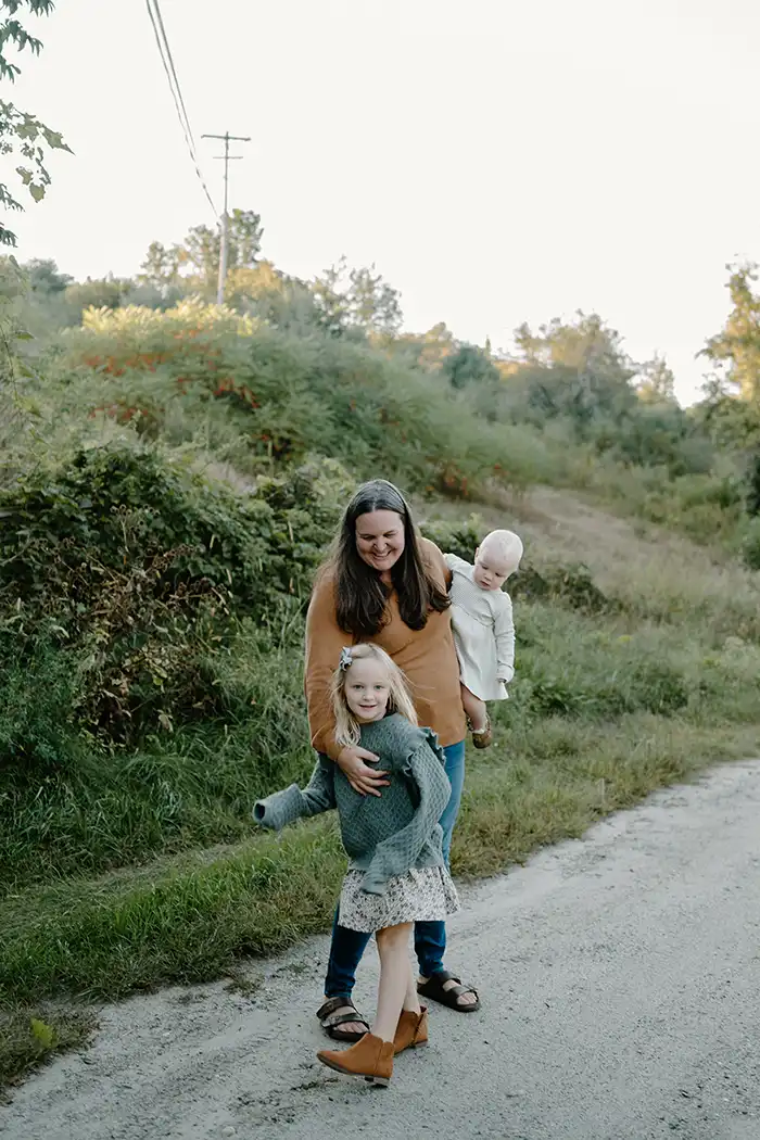 Where we have been featured image with Angie and her two girls on a dirt road