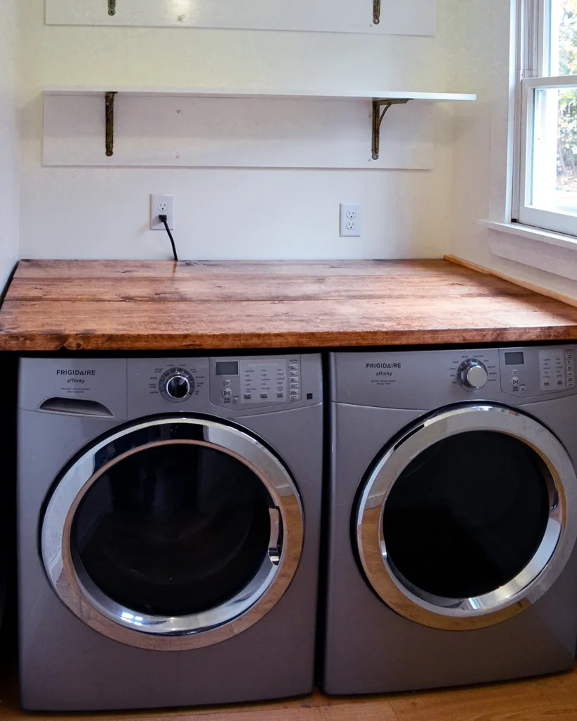 Easy Butcher Block Counter DIY - Our Laundry Room Reveal! 