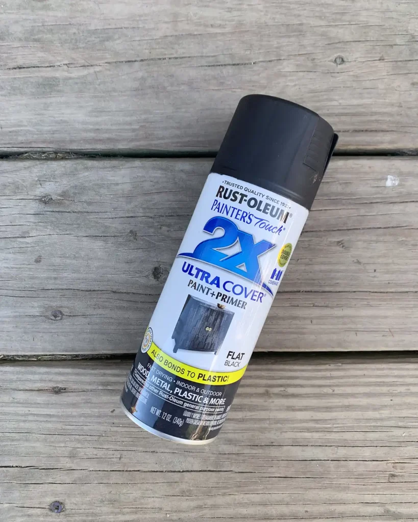 Rust-Oleum flat black spray paint
