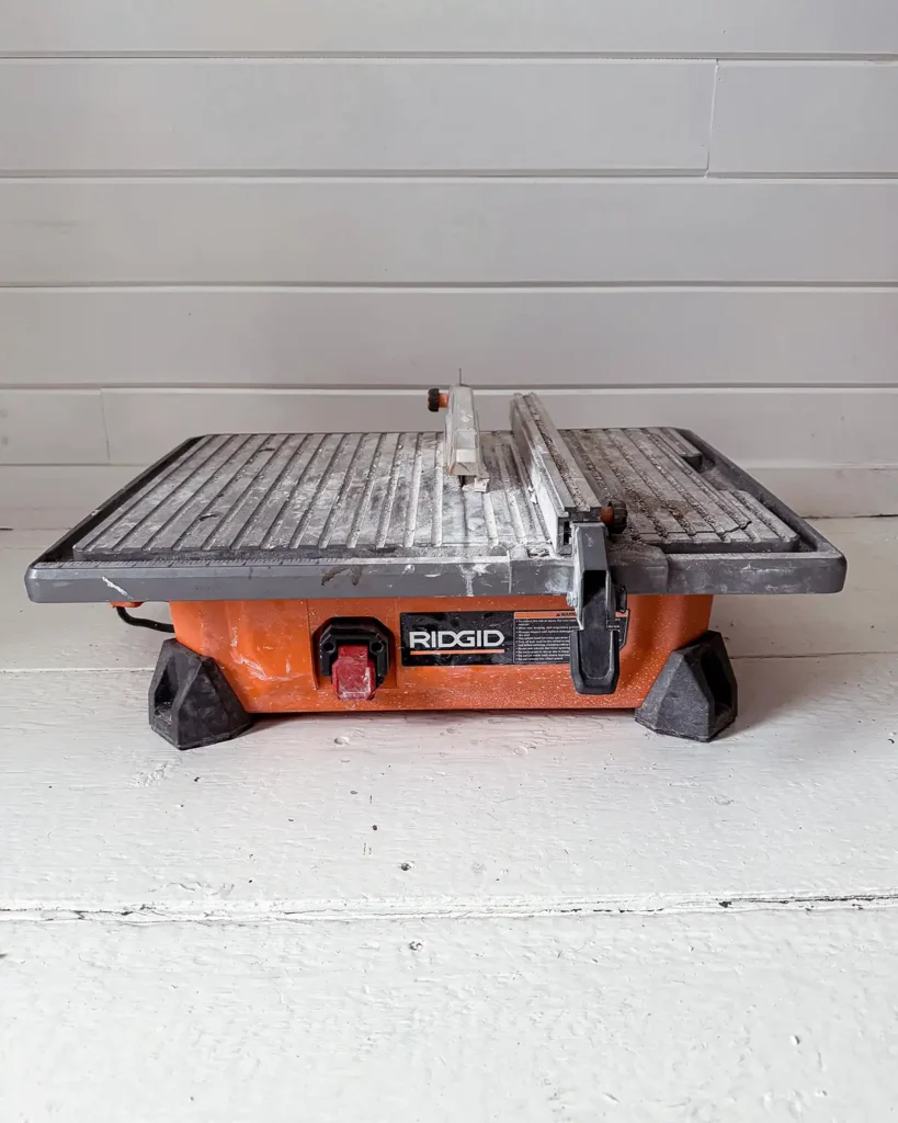 A ridgid tile saw has been one of our most important tools for tiles as tiling DIYers